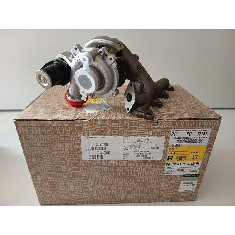 TURBOSPRĘŻARKA  RENAULT , DACIA 144102767R